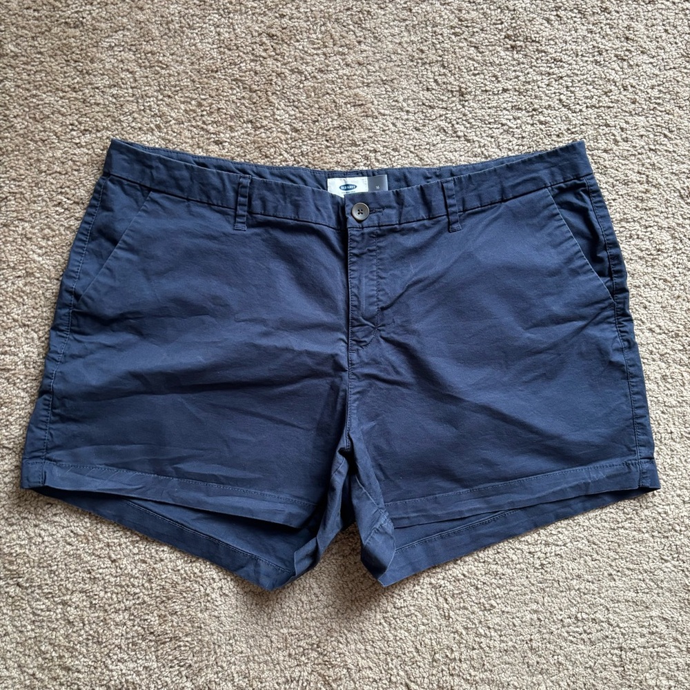 OLD NAVY - Dark Blue Chino 5" Women's Shorts SIZE 16